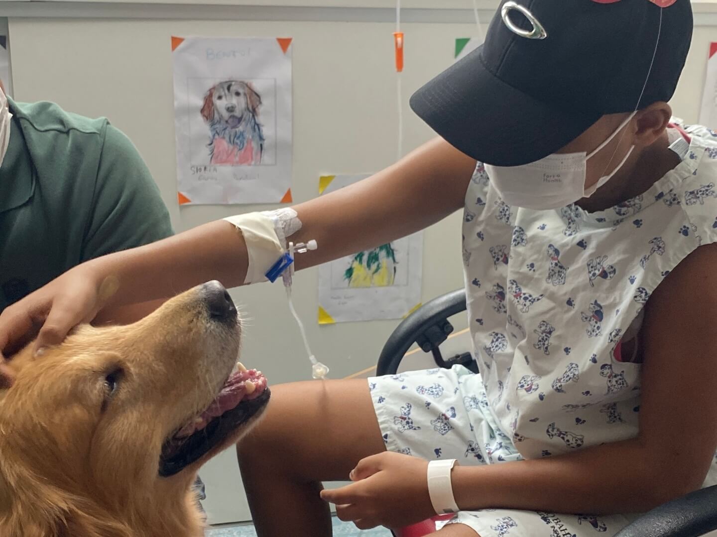 Cão terapeuta auxilia crianças e adolescentes em tratamento no Martagão