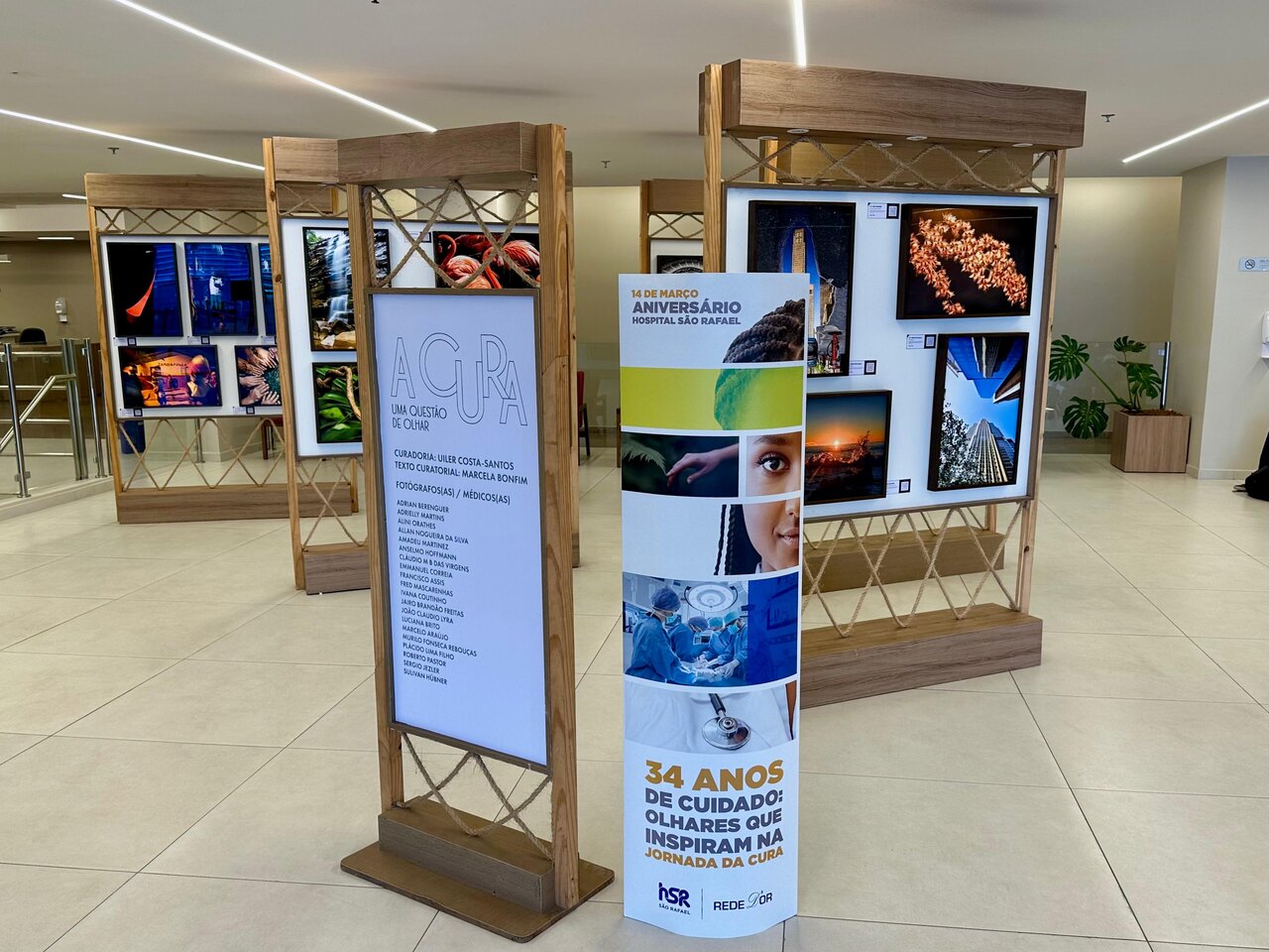 Exposição “A Cura, uma questão de olhar” celebra aniversário de 34 anos do Hospital  São Rafael