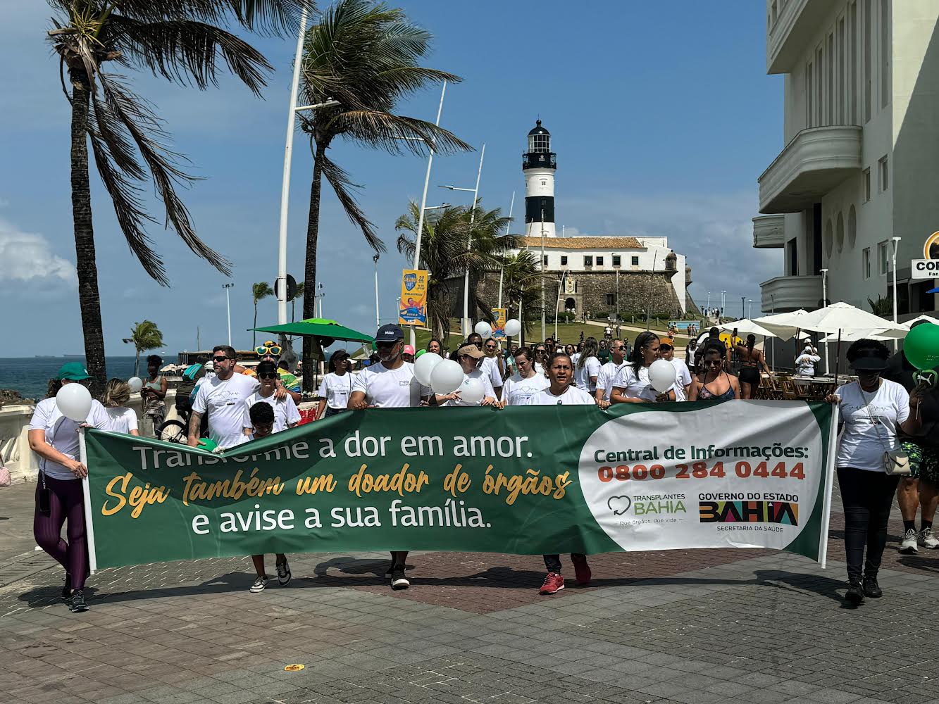 Caminhada mobilizou população  para doação de órgãos